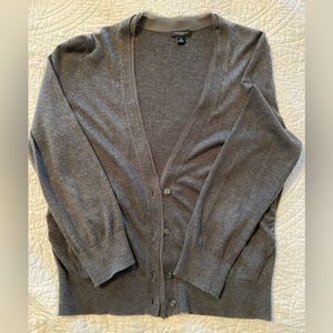 Ann Taylor cardigan grey sweater. medium